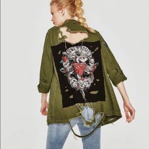 Zara Guns n Roses jacket
